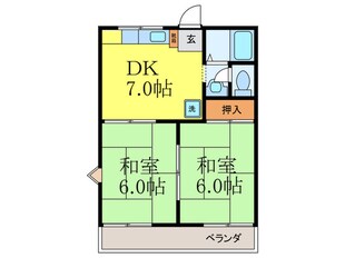 メゾン村井Ｂの物件間取画像